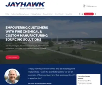 Jayhawkchem.com(Jayhawk Fine Chemicals) Screenshot