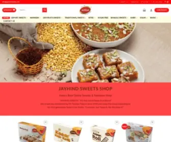 Jayhindsweets.com(Jayhind Sweets) Screenshot