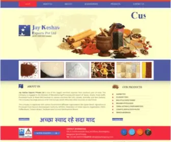 Jaykeshavgroup.com(Jay Keshav Exports Pvt Ltd) Screenshot