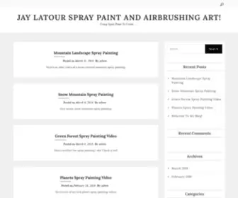 Jaylatour.com(Jay Latour Spray Paint And Airbrushing Art) Screenshot