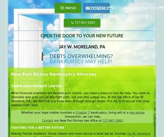 Jaymorelandlaw.com(New Port Richey Bankruptcy Lawyer) Screenshot