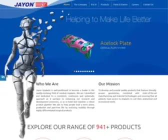 Jayonimplants.com(Jayon Implants) Screenshot