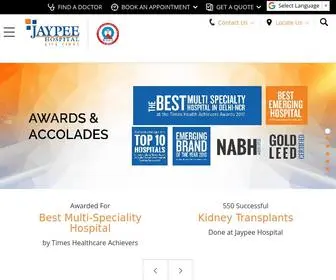Jaypeehealthcare.com(Jaypee Hospital) Screenshot