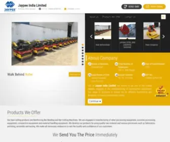 Jaypeemachines.com(Jaypee India Limited) Screenshot