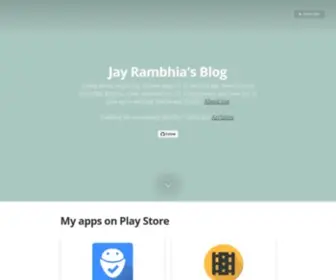 Jayrambhia.com(Notes and articles of an android developer) Screenshot