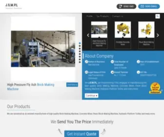 Jayshreemachines.co.in(Manufacturer of Brick Making Machine & Concrete Mixer from Dhanbad) Screenshot
