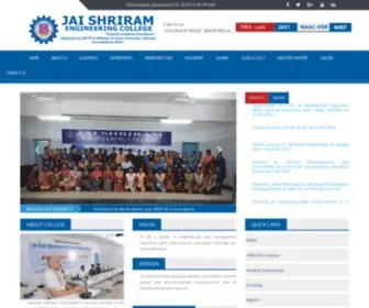 Jayshriram.edu.in(Jay Shriram Engineering College) Screenshot