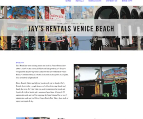 Jaysrentalsvb.com(Jay's Rentals Venice Beach) Screenshot