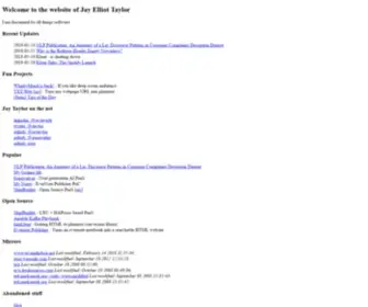 Jaytaylor.com(Jay Elliot Taylor) Screenshot