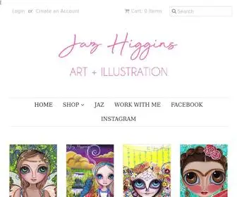 Jazhiggins.com(Art by Jaz Higgins) Screenshot