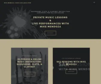 Jazmachine.com(Music Lessons & Performances with Mike Mendoza) Screenshot