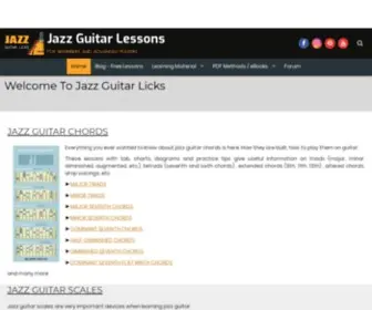 Jazz-Guitar-Licks.com(Jazz Guitar Lessons) Screenshot