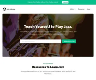 Jazz-Library.com(Teach yourself to play jazz) Screenshot