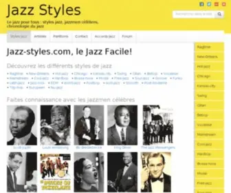 Jazz-STyles.com(Tous les styles Jazz du New) Screenshot