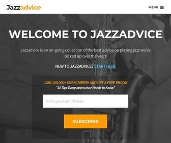 Jazzadvice.com(Jazz improvisation) Screenshot