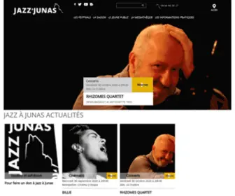 Jazzajunas.fr(Festivals et saison en territoire) Screenshot