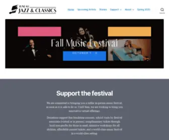 Jazzandclassics.org(Juneau Jazz and Classics) Screenshot