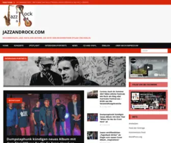 Jazzandrock.com(Jazz and Rock) Screenshot