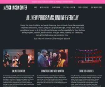 Jazzatlincolncenter.org(New Online Jazz Programs) Screenshot