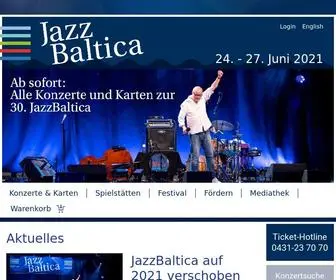 Jazzbaltica.de(Startseite) Screenshot