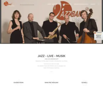 Jazzband-Online.de(Dezenter live Jazz für ihr Event) Screenshot