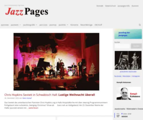 Jazzblogger.de(Jazz in Deutschland) Screenshot
