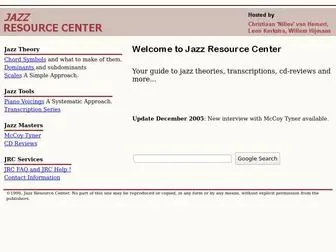 Jazzcenter.org(Jazz Resource Center) Screenshot