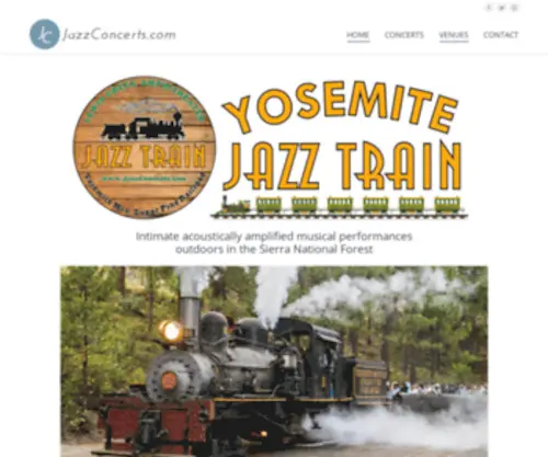 Jazzconcerts.com(Yosemite Jazz Train) Screenshot