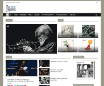 Jazzespresso.com(Was established to develop jazz relationships worldwide) Screenshot