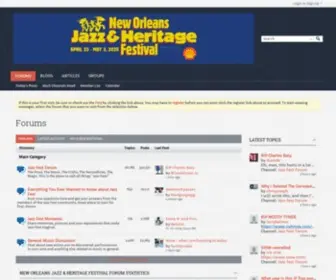 JazzFestforum.com(New Orleans Jazz & Heritage Festival) Screenshot