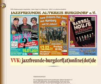 JazzFreunde-Burgdorf.de(Jazzfreunde Altkreis Burgdorf in der Region Hannover) Screenshot