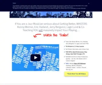 Jazzheaven.com(Jazz Improvisation Lessons Videos with the Greats) Screenshot