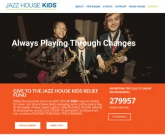 Jazzhousekids.org(Jazz House Kids) Screenshot