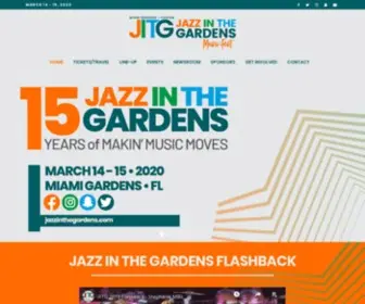 Jazzinthegardens.com(Miami Gardens) Screenshot