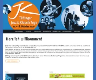 Jazzklassiktage.de(Tübingen) Screenshot