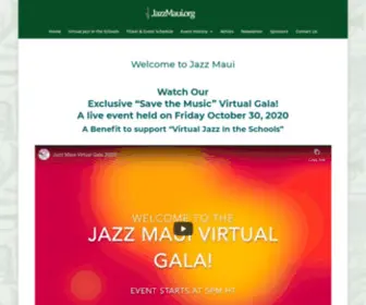 Jazzmaui.org(Jazz Maui) Screenshot