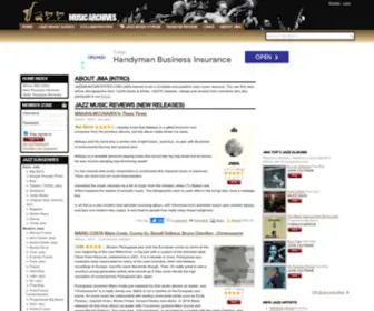 Jazzmusicarchives.com(The ultimate jazz music virtual community covering the most important jazz subgenres) Screenshot