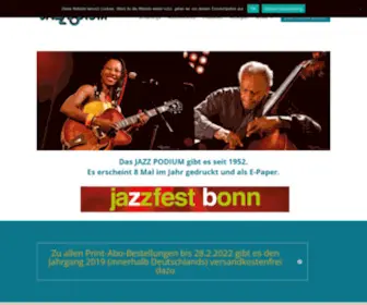 Jazzpodium.de(Jazzpodium Verlag) Screenshot