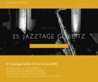 Jazztage-Goerlitz.de(Jazztage Görlitz) Screenshot