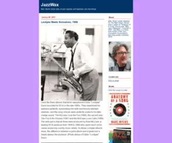 Jazzwax.com(Marc Myers blogs daily on his jazz blog) Screenshot