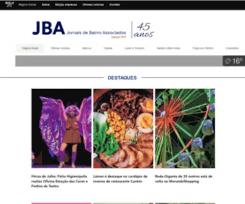 Jbajornais.com.br(JBA Jornais) Screenshot