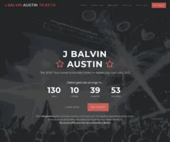 Jbalvinaustin.com(J Balvin Austin Tickets) Screenshot