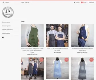 Jbaprons.com(Barista Aprons) Screenshot