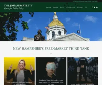 Jbartlett.org(The Josiah Bartlett Center for Public Policy) Screenshot