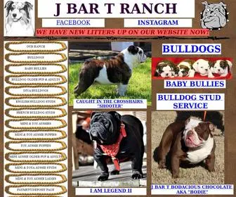 Jbartsranch.com(English Bulldog) Screenshot