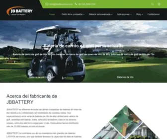 Jbbatteryspain.com(Fábrica del fabricante de la batería del carro de golf de iones de litio de China) Screenshot