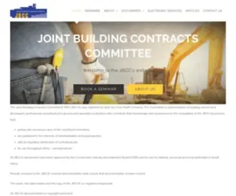 JBCC.co.za(Joint Building Contracts Committee) Screenshot