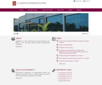 JBCPL.com(Chemicals and Pharmaceuticals Ltd) Screenshot