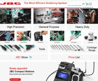 JBctools.com(JBC Soldering and Rework equipment for electronics) Screenshot