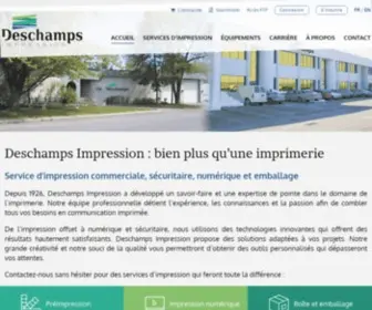 Jbdeschamps.com(Bien plus qu’une imprimerie) Screenshot